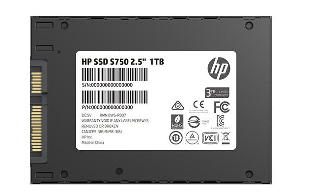 hp анонсировала новый 2,5-дюймовый ssd-накопитель s750